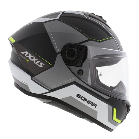 Axxis Draken S helmet Sonar B13 matt black grey yellow