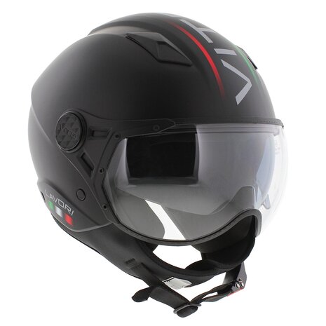 Vito jet helmet Lavori matt black fashion