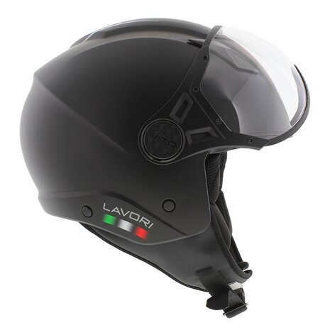 Vito jet helmet Lavori matt black fashion