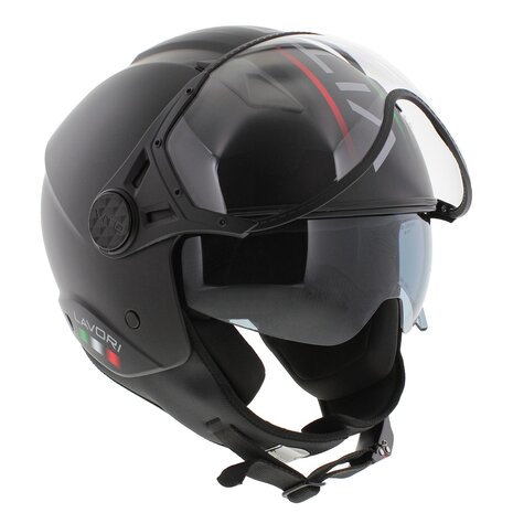 Vito jet helmet Lavori matt black fashion