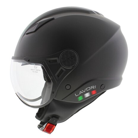 Vito jet helmet Lavori matt black fashion