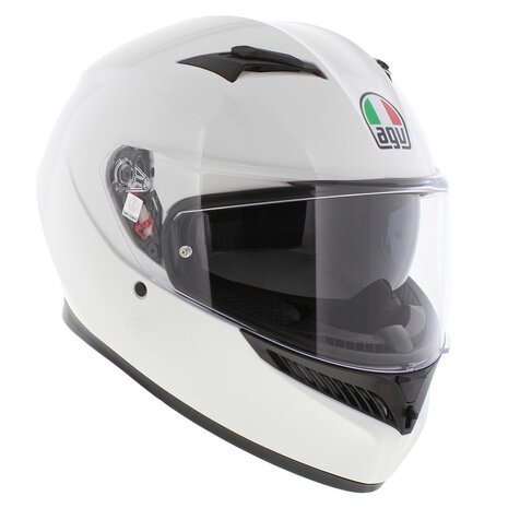 AGV K3 helmet mono solid gloss white