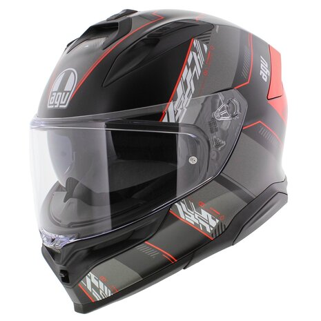 AGV K7 helmet Kyber matt black grey red