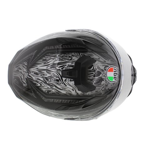 AGV K7 helmet Damascus gloss black silver