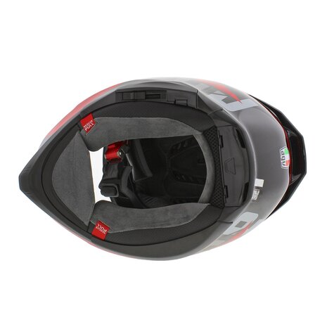 AGV K7 helmet Taurax gloss black red