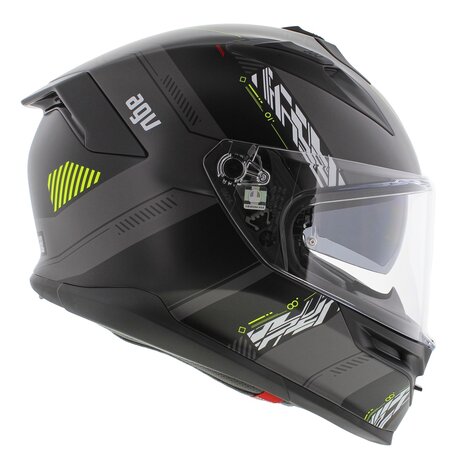 AGV K7 helmet Kyber matt black grey fluo yellow