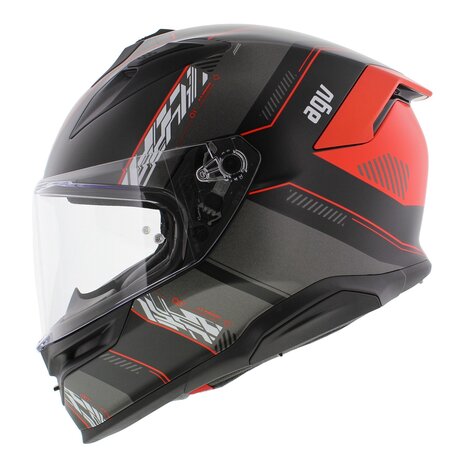 AGV K7 helmet Kyber matt black grey red