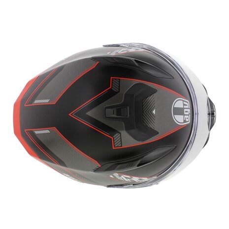 AGV K7 helmet Kyber matt black grey red