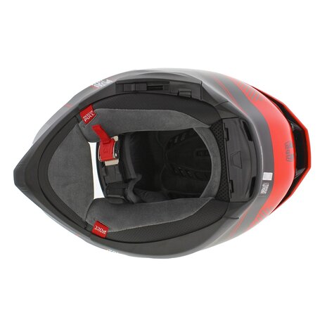 AGV K7 helmet Kyber matt black grey red
