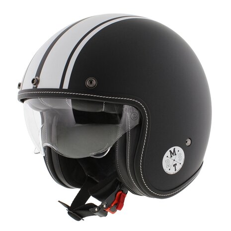 MT Le Mans II SV S Helmet Speed matt black white