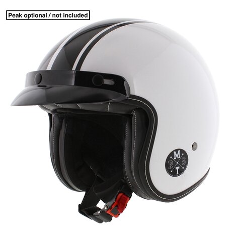 MT Le Mans II SV S Helmet Speed gloss white black