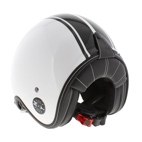 MT Le Mans II SV S Helmet Speed gloss white black
