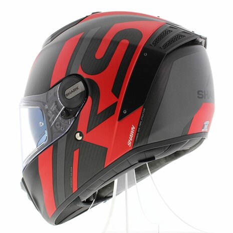 Shark Spartan RS carbon helmet Shawn matt black red XXL - Carbon racing motorcycle helmet full face