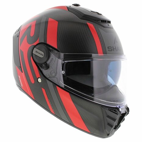 Shark Spartan RS carbon helmet Shawn matt black red XXL - Carbon racing motorcycle helmet full face
