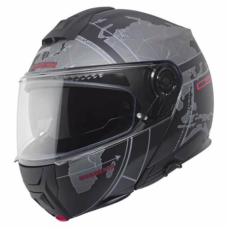 Schuberth C5 Globe Modular Motorcycle Helmet - Matt Black Grey