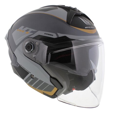 MT Jet Cosmo SV Helmet Cruiser matt black grey