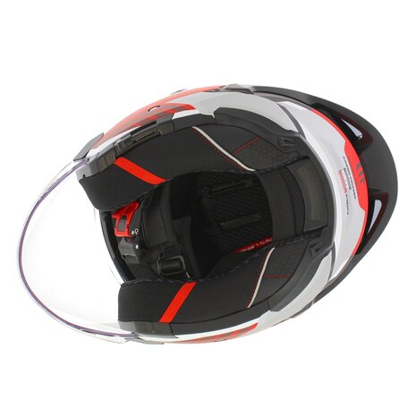 MT Jet Cosmo SV Helmet Cruiser matt black red
