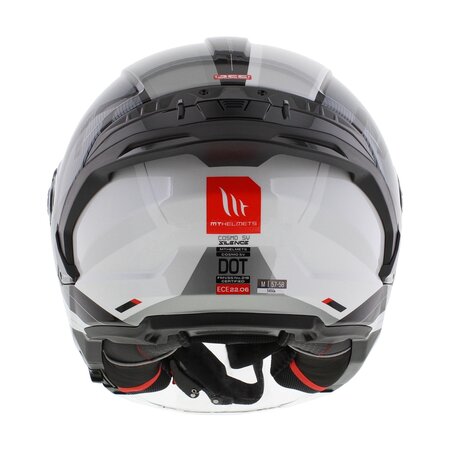 MT Jet Cosmo SV Helmet Silence gloss black white