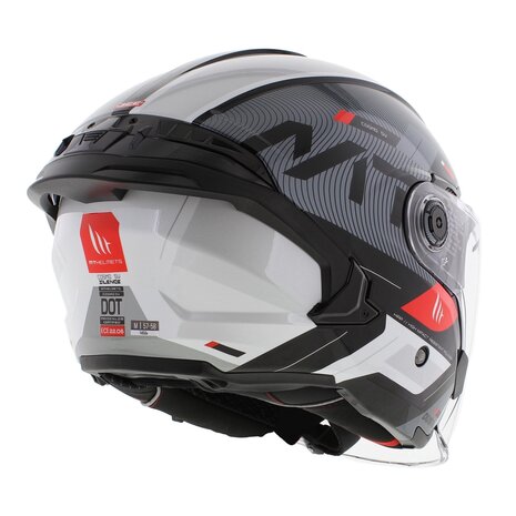 MT Jet Cosmo SV Helmet Silence gloss black white