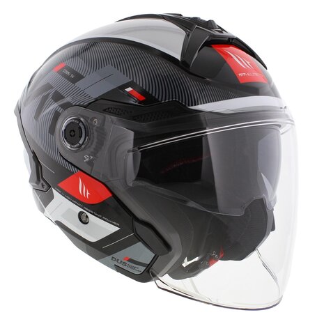 MT Jet Cosmo SV Helmet Silence gloss black white