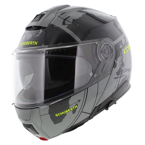 Schuberth C5 Globe Modular Motorcycle Helmet - Gloss Grey Black