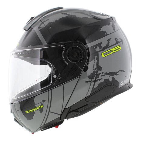 Schuberth C5 Globe Modular Motorcycle Helmet - Gloss Grey Black