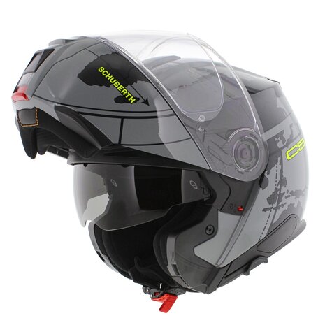 Schuberth C5 Globe Modular Motorcycle Helmet - Gloss Grey Black