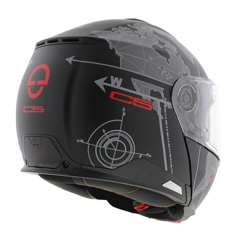 Schuberth C5 Globe Modular Motorcycle Helmet - Matt Black Grey