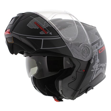Schuberth C5 Globe Modular Motorcycle Helmet - Matt Black Grey