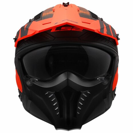 LS2 OF606 Drifter helmet Gas grey orange