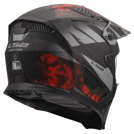 LS2 OF606 Drifter helmet Gas grey red