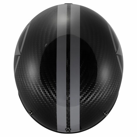 LS2 OF601 Bob II C Star gloss black carbon grey Open Face Motorcycle Helmet