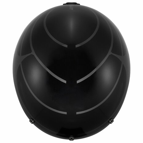 LS2 OF601 Bob II Open Face Motorcycle Helmet  - Cosmic gloss black grey