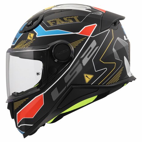 LS2 FF812 Kids junior Zero matt grey red - Children motorcycle racing helmet