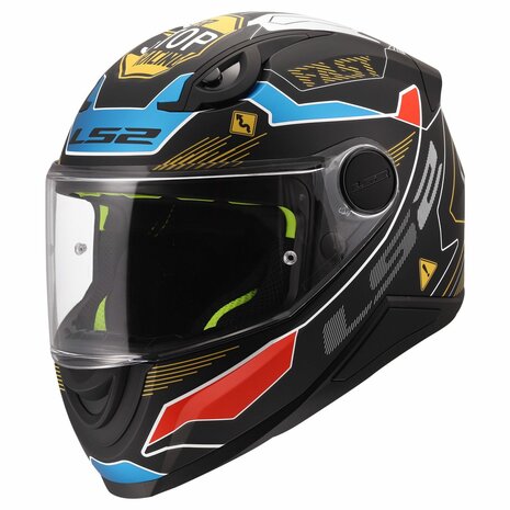 LS2 FF812 Kids junior Zero matt grey red - Children motorcycle racing helmet