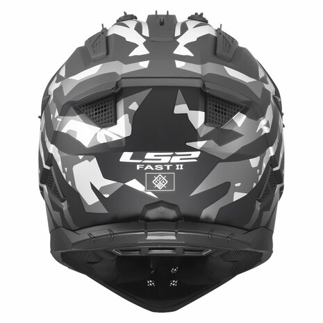LS2 MX708 Fast II helmet Grotesk matt black grey