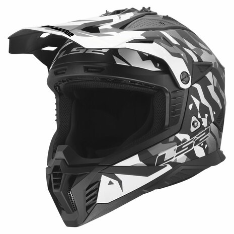 LS2 MX708 Fast II helmet Grotesk matt black grey