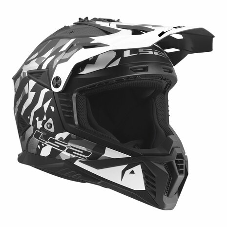 LS2 MX708 Fast II helmet Grotesk matt black grey