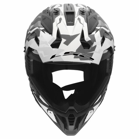 LS2 MX708 Fast II helmet Grotesk matt black grey