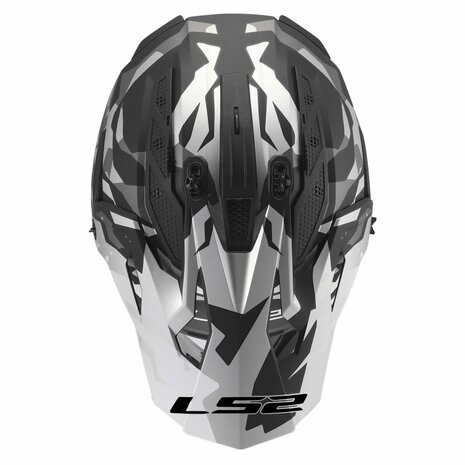 LS2 MX708 Fast II helmet Grotesk matt black grey