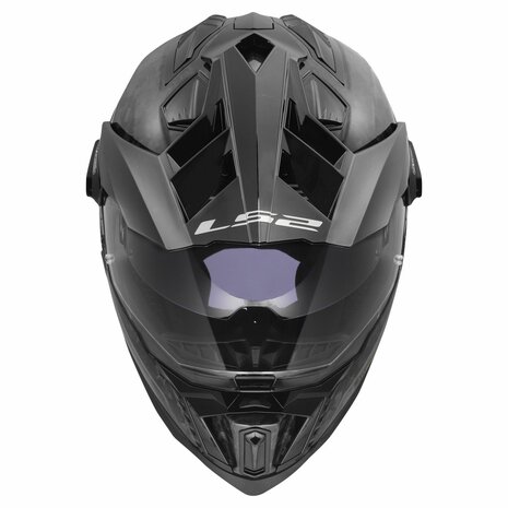 LS2 MX701 C Explorer Forged gloss carbon black - Adventure helmet motorcycle