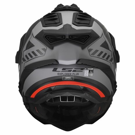 LS2 MX701 Explorer Hexa matt black red grey - Adventure helmet motorcycle