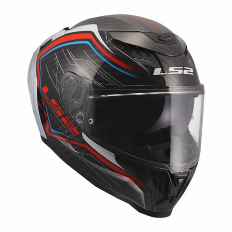 LS2 FF807 Dragon helmet Subic gloss white blue red carbon black