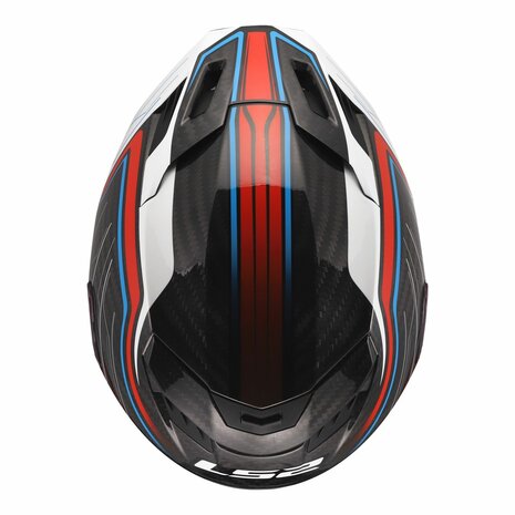 LS2 FF807 Dragon helmet Subic gloss white blue red carbon black