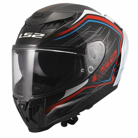 LS2 FF807 Dragon helmet Subic gloss white blue red carbon black