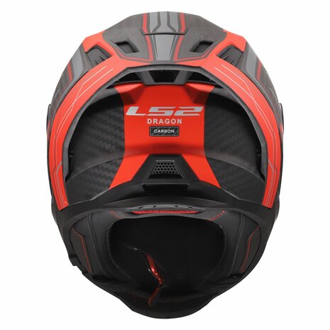 LS2 FF807 Dragon helmet Subic matt red carbon black
