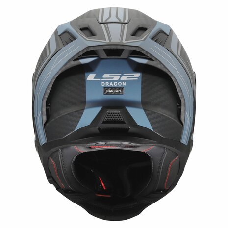 LS2 FF807 Dragon helmet Subic matt blue petrol carbon black