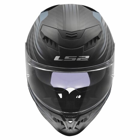 LS2 FF807 Dragon helmet Subic matt blue petrol carbon black