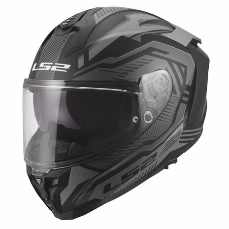 LS2 FF817 Challenger II helmet Dravix matt black grey