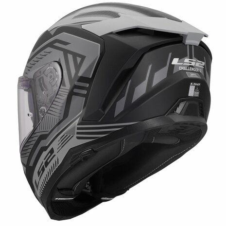 LS2 FF817 Challenger II helmet Dravix matt black grey